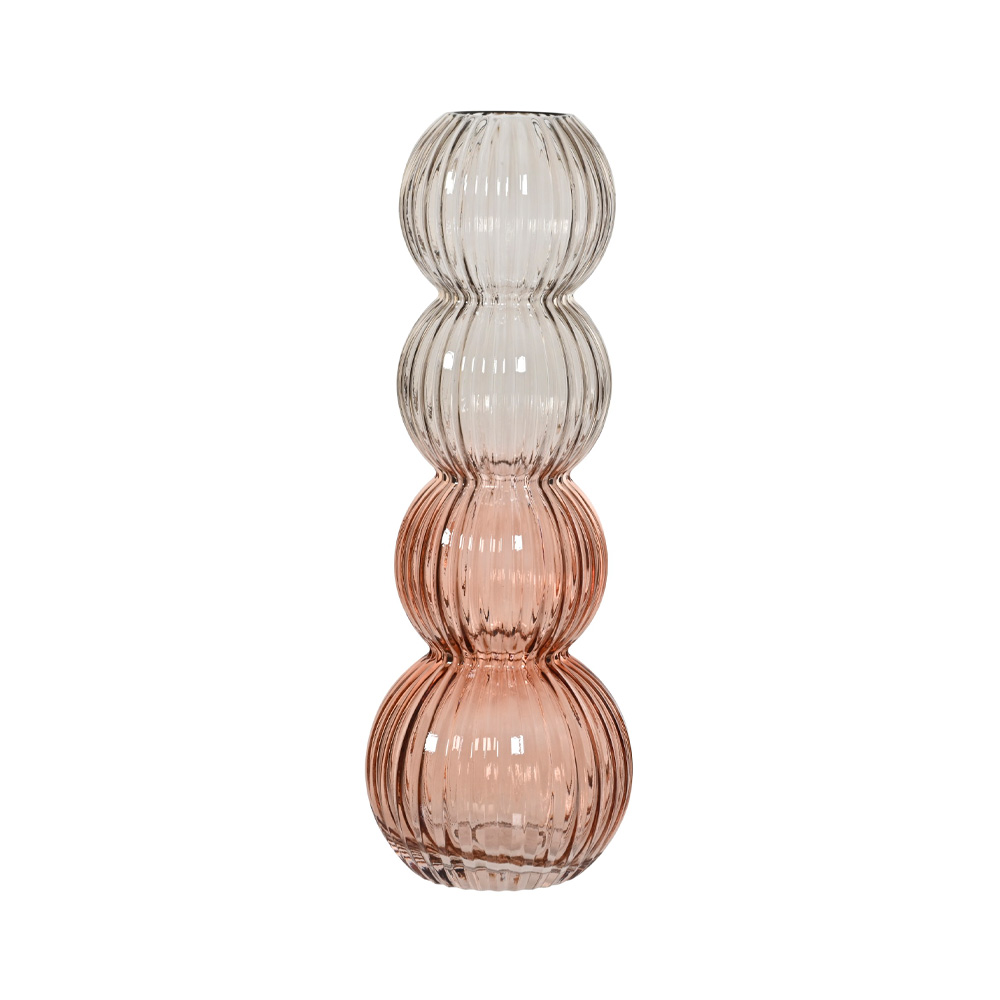 Florero decorativo de vidrio 15x42 cm surtido