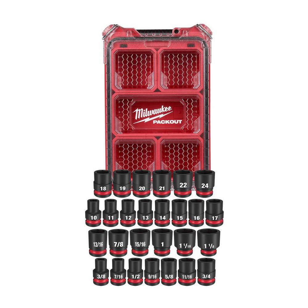 Juego de cubos de impacto1/2 pulg (12.7 mm) 27 piezas