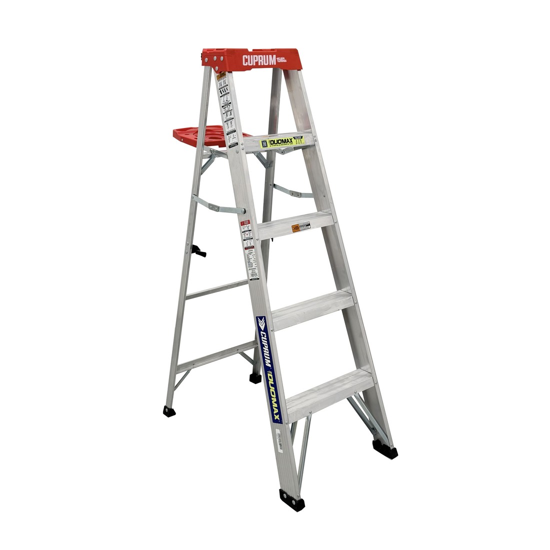 Escalera de aluminio de 2 bandas 1.52 m tipo iii (150 kg)