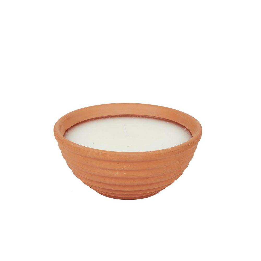 Vela de citronela barro set