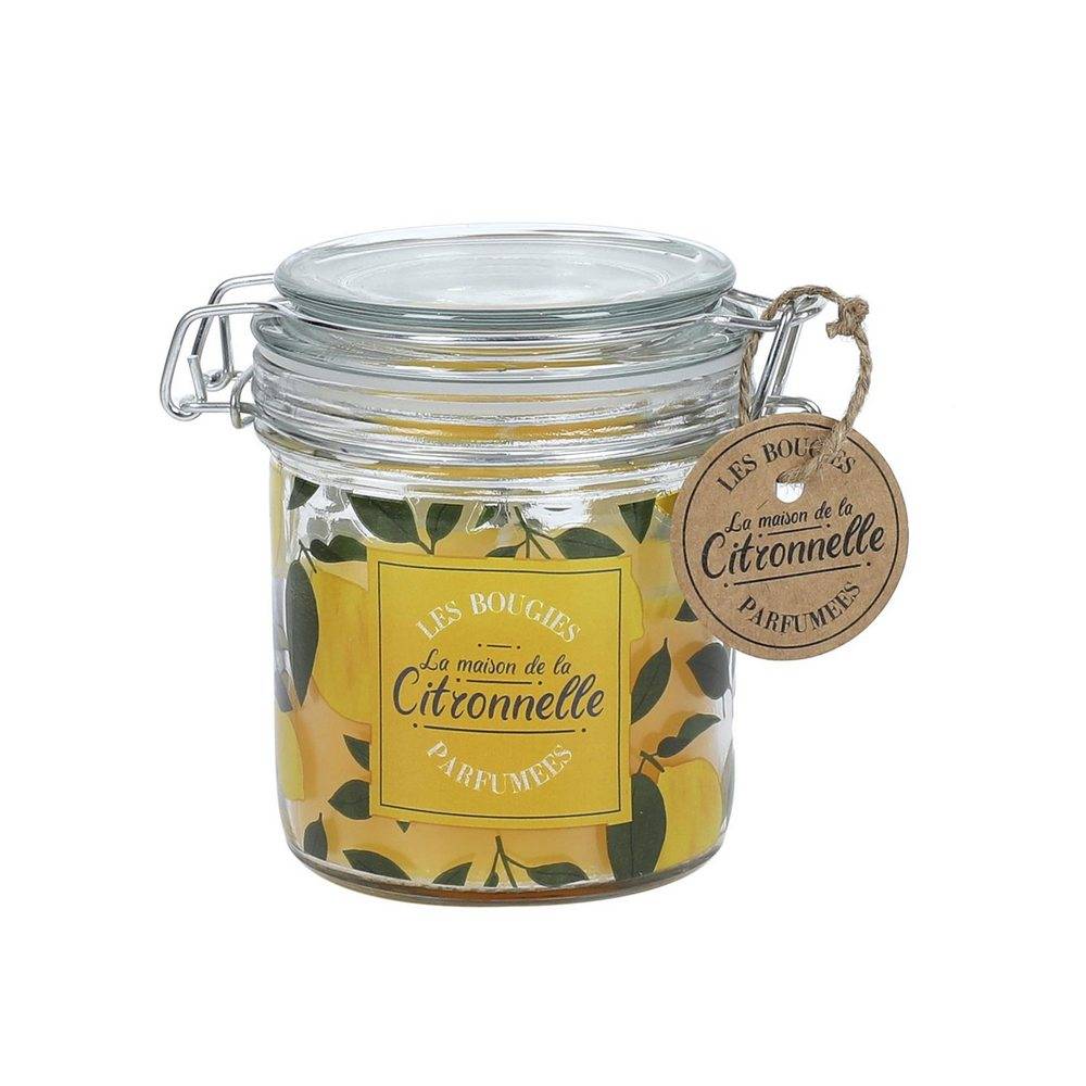 Vela de citronela tarro de cristal