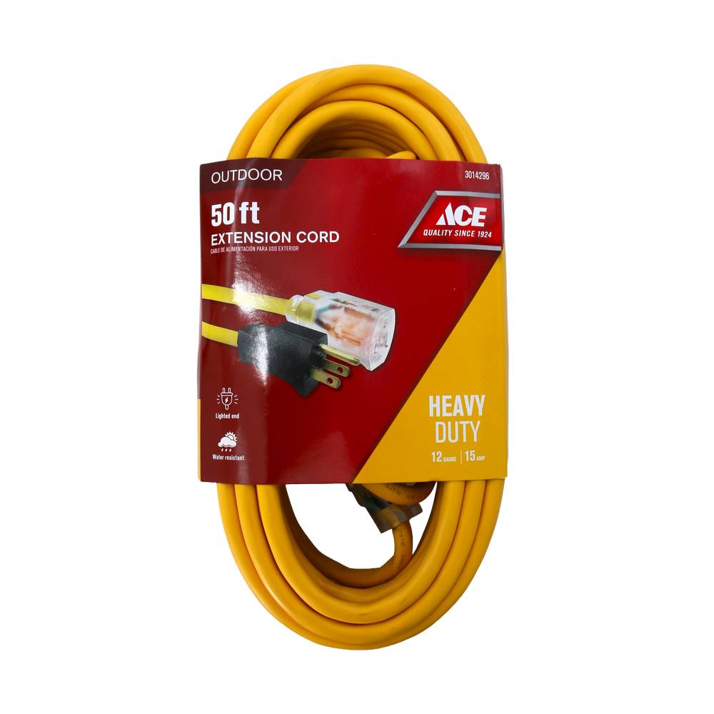 Extension electrica 50 pies (15.24 m) 12x3 ace ul