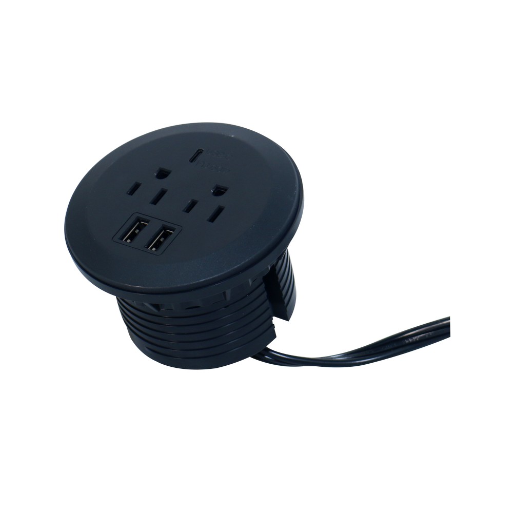 Toma corriente para escritorio con usb - c
