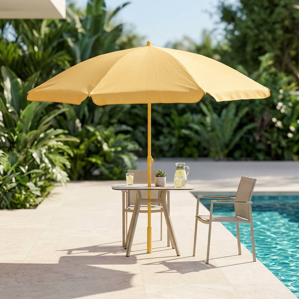 Sombrilla playera de aluminio y poliester d 180cm-160cm surt