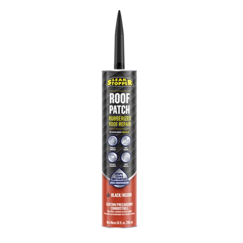 Tapagoteras de caucho para techos negro 300 ml (10.1 oz)