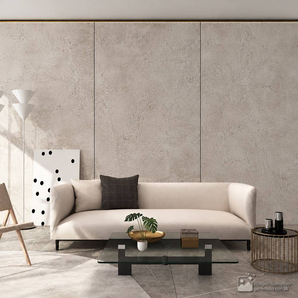 Lamina de piedra flexible marmol gris 122x244x025 cm