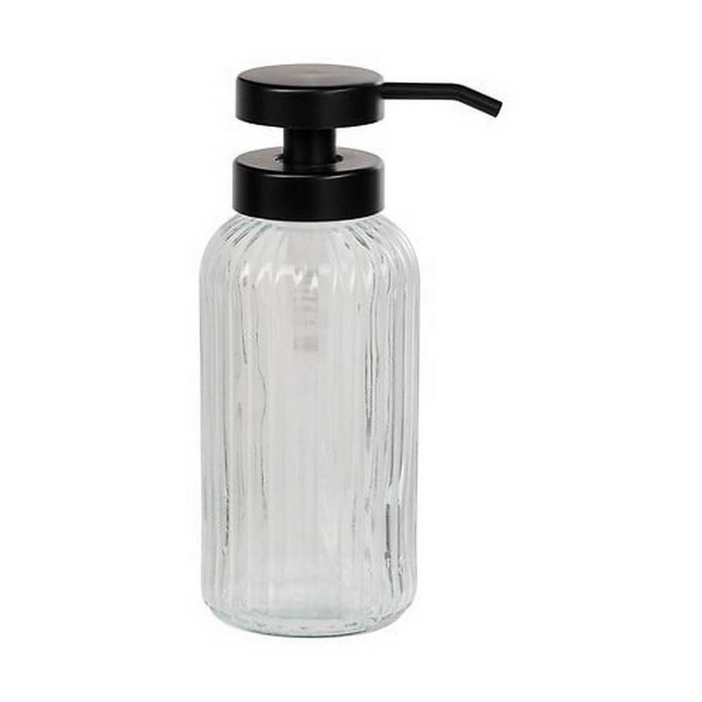 Dispensador de jabón cristal transparente 7.5 x 7.5 x 19.2 cm