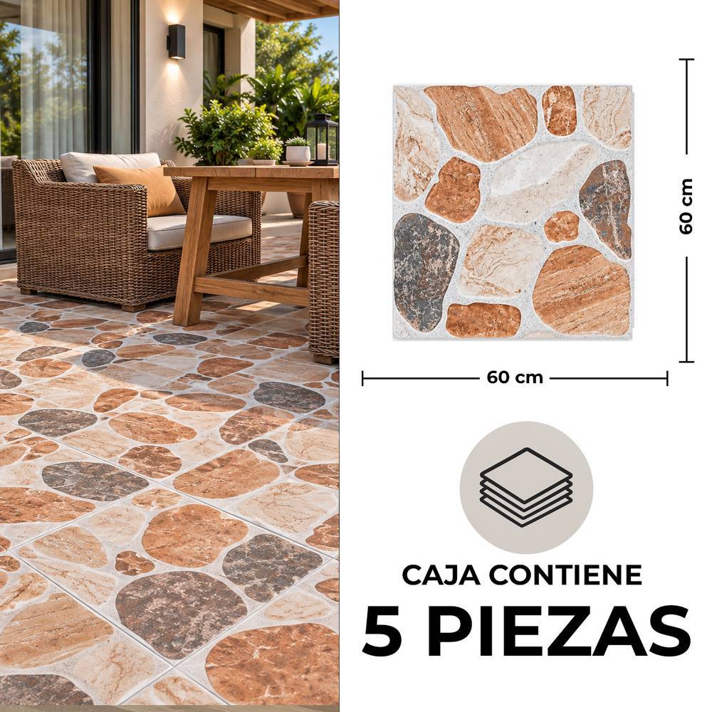 Cerámica de piso 60 x 60 cm exterior medellín