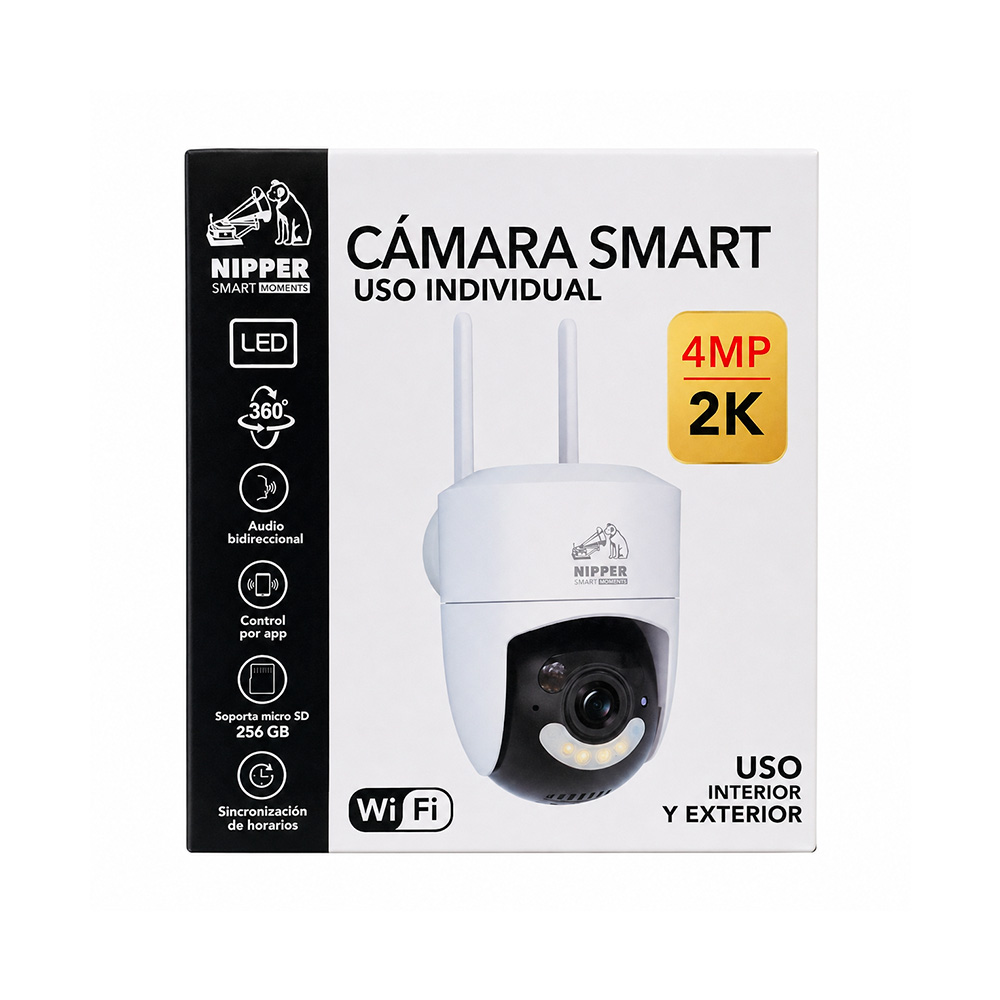 Camara de seguridad exterior independiente wifi 4mp