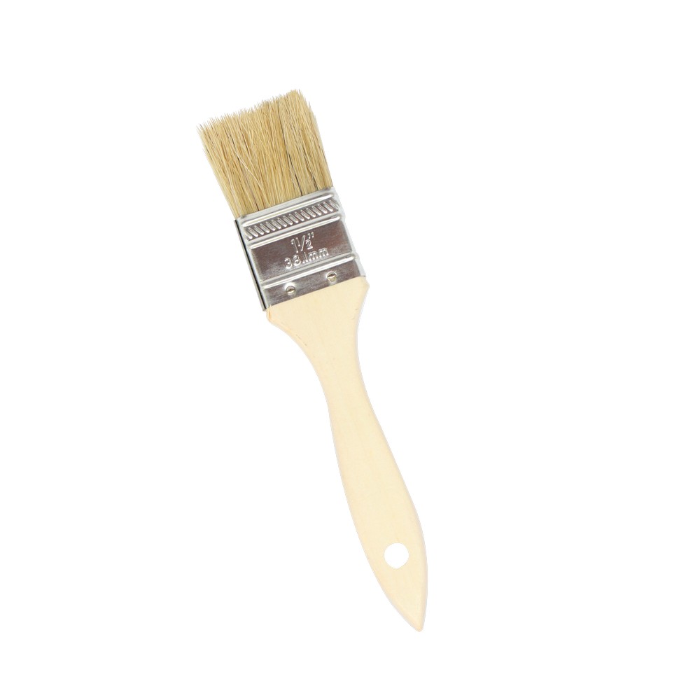 Brocha cerda blanca domestica 1 1-2 in