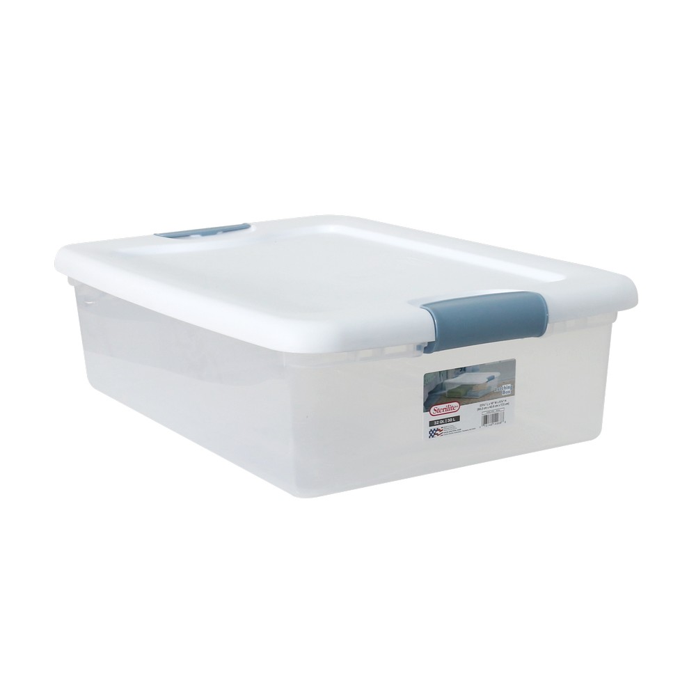 Caja organizadora 8.61 kg transparente con clip surtido