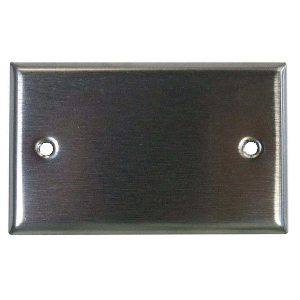 Placa ciega inoxidable rectangular