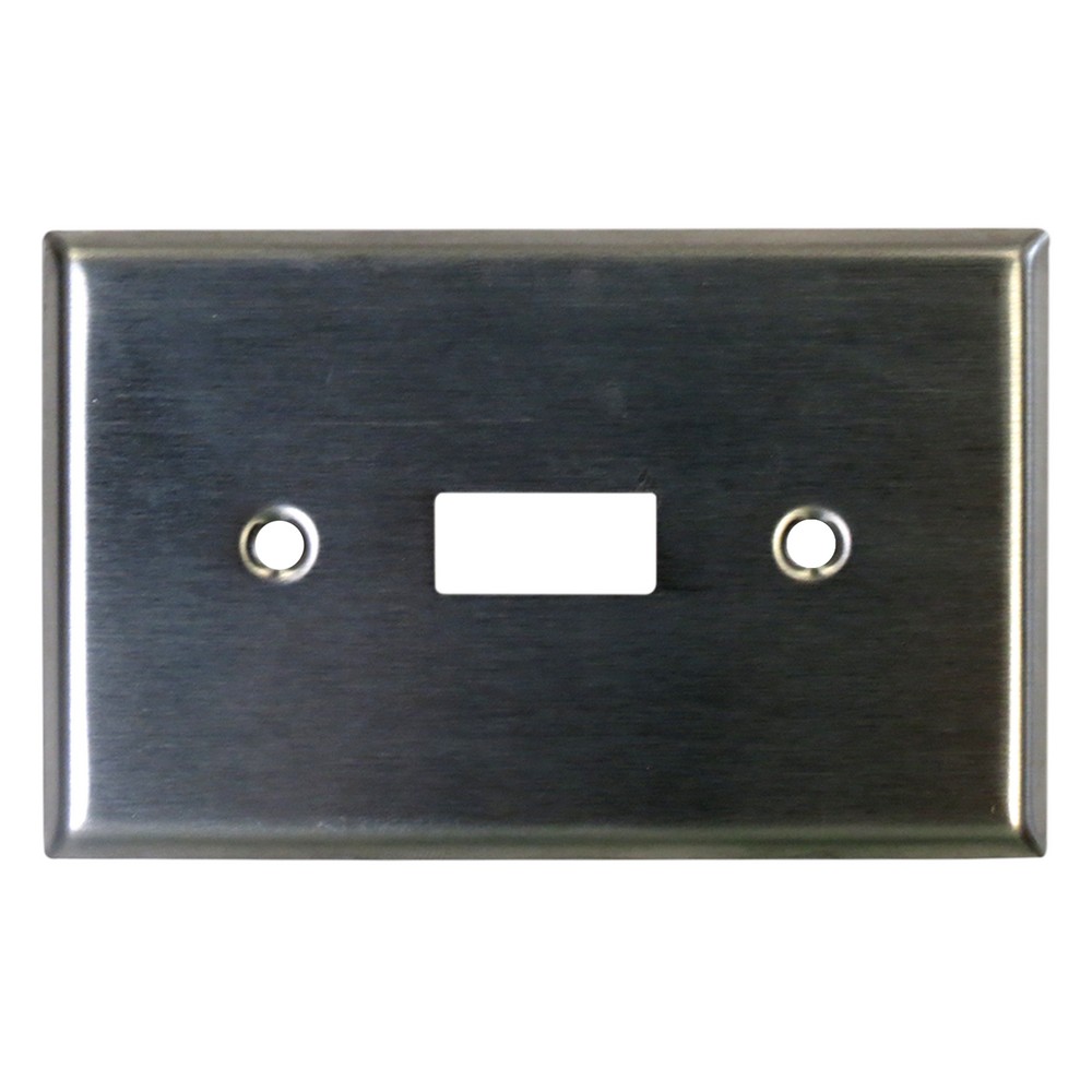 Placa para switch acero inoxidable