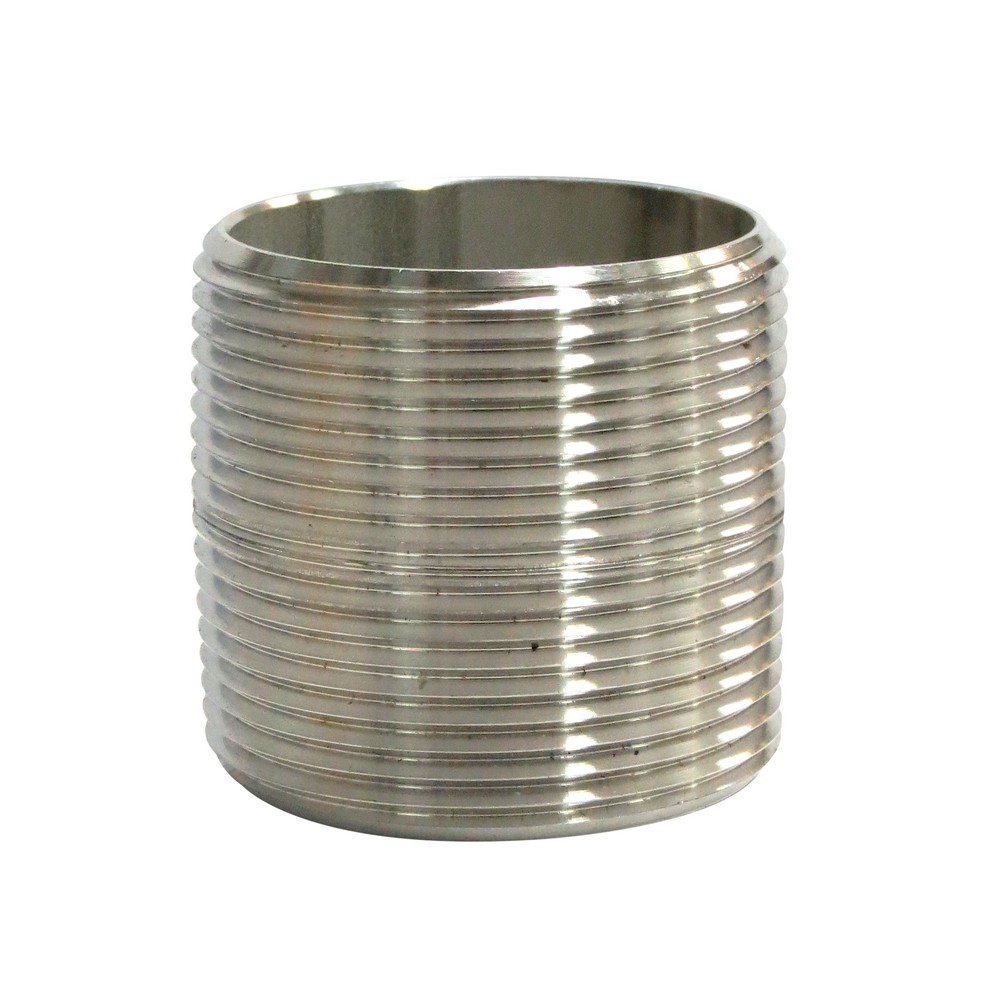 Niple acero inoxidable 1.1/2 pulg todo rosca