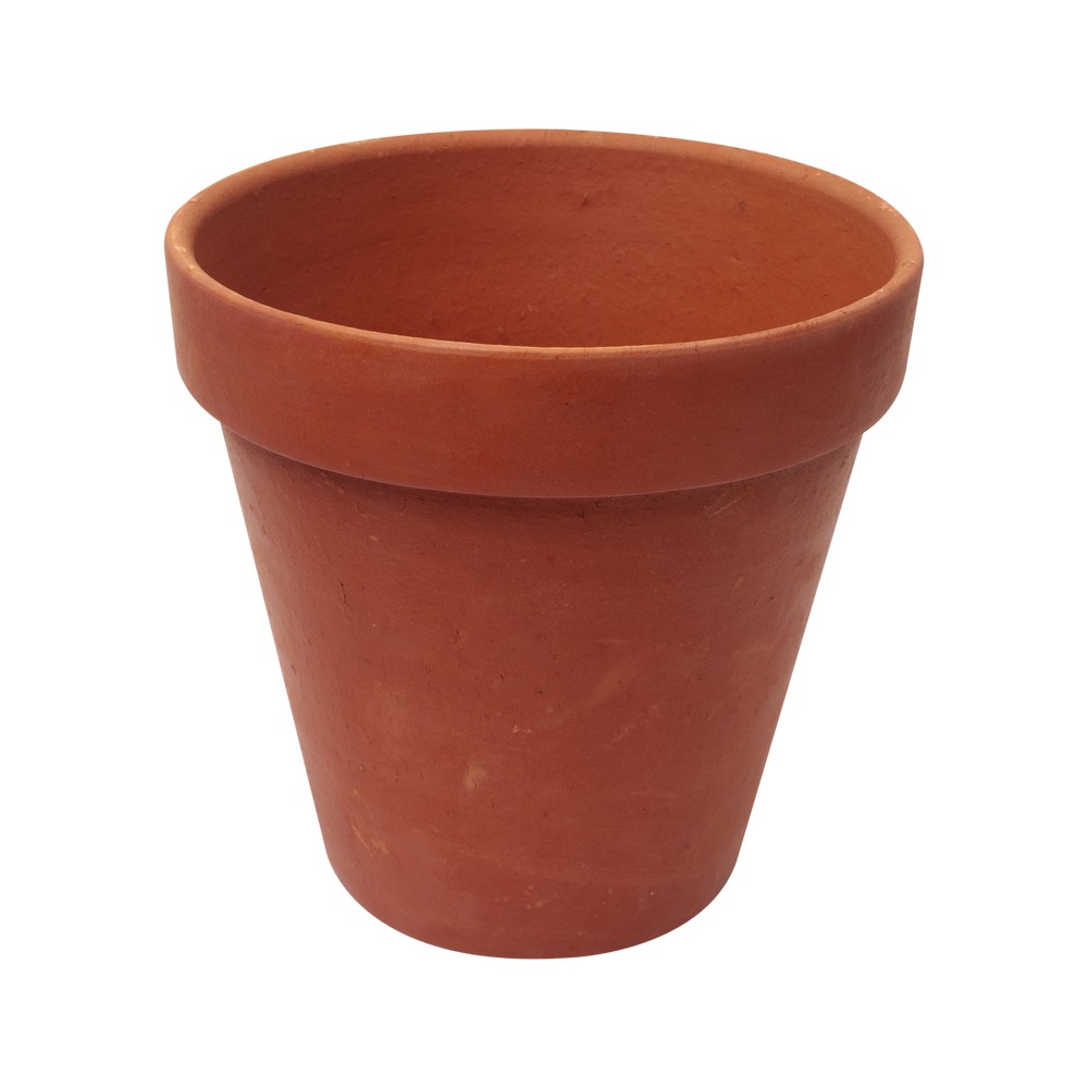 Maceta de barro tipo vaso 22x22 cm