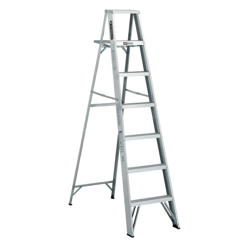 Escalera aluminio 2 bandas 2.13 m tipo iii (150 kg )