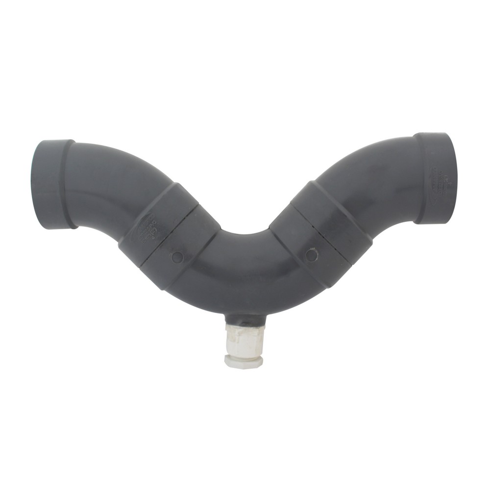 Sifón continuo 2 pulg (5.08 mm) para drenaje pvc con registro