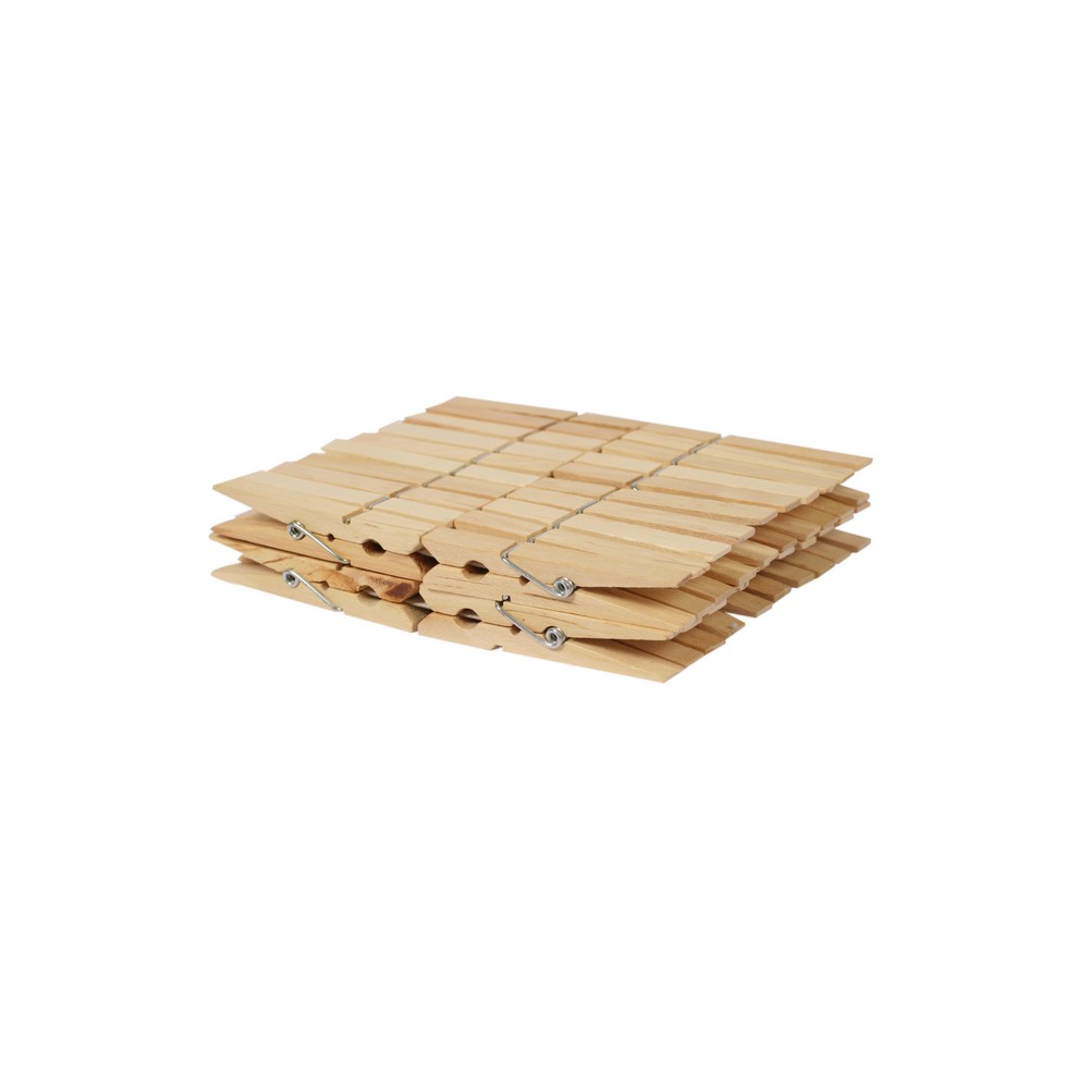 Clip de madera para colgar ropa - 40 unidades