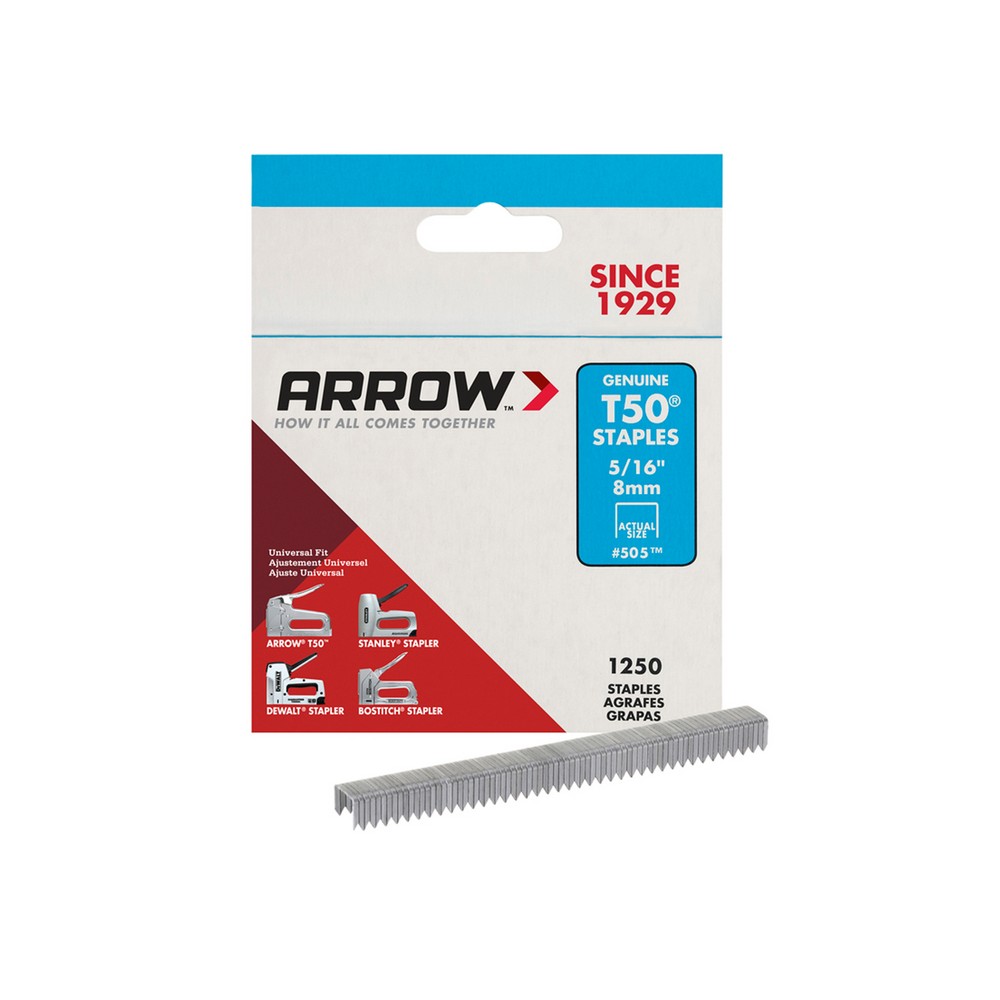 Caja de grapas 5/16 pulg t50 1250 piezas