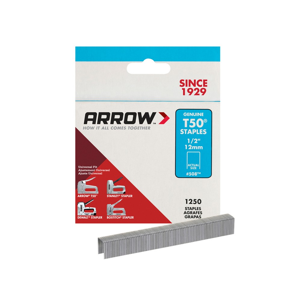 Caja de grapas 1/2 pulg t50 1250 piezas