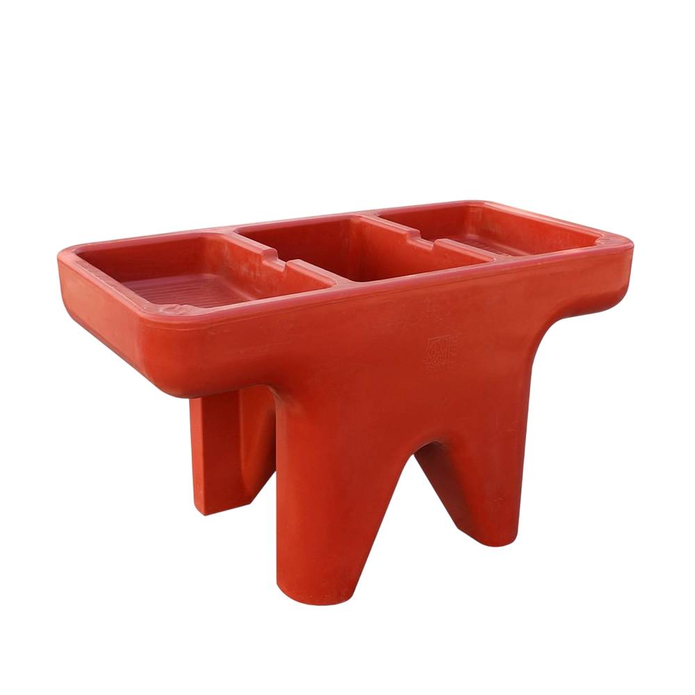 Pila plástica con 2 lavaderos color terracota