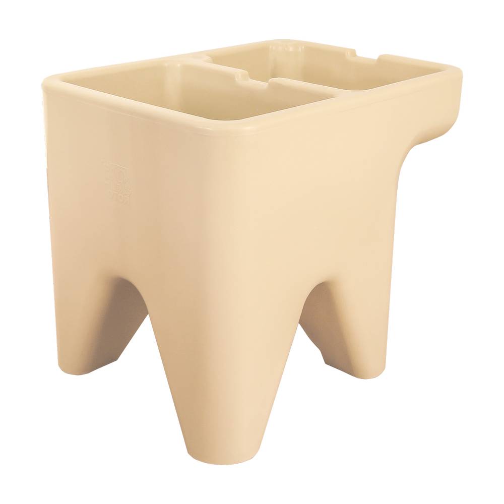 Pila plástica con 1 lavadero derecho color beige