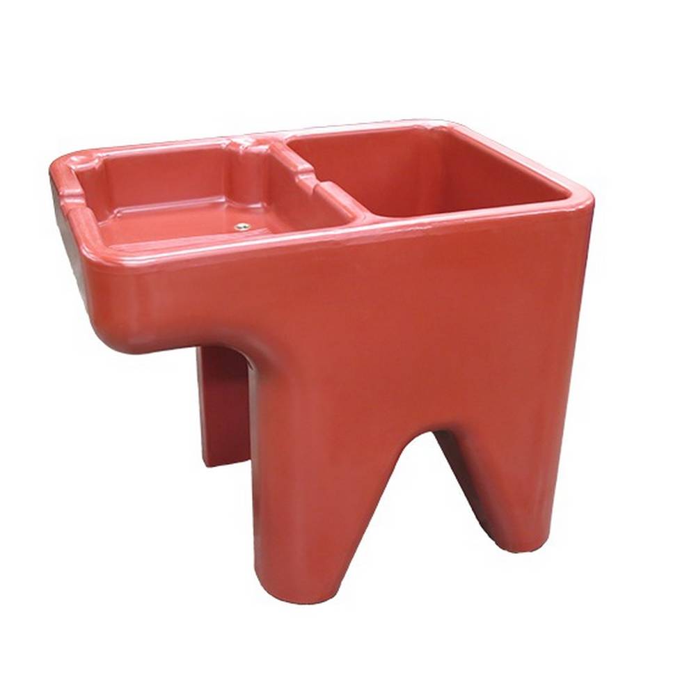 Pila plástica con 1 lavadero izquierdo color terracota