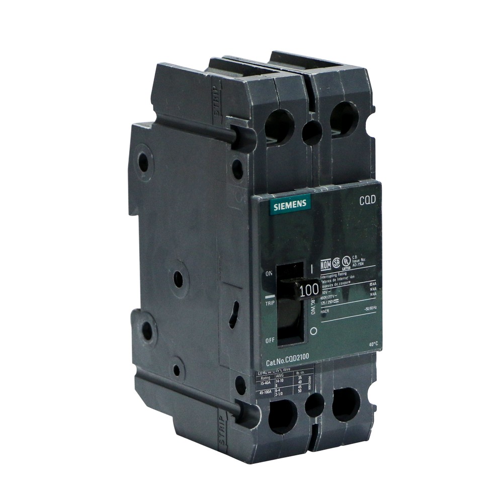 Interruptor termomagnetico 100a 2 polos 480vac mx:cqd2100