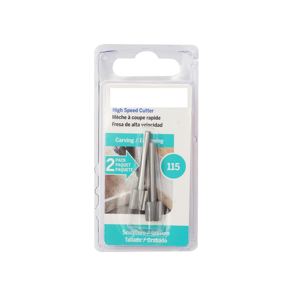 Fresa recta 5/16 pulg para tallar madera 115 2 pzas