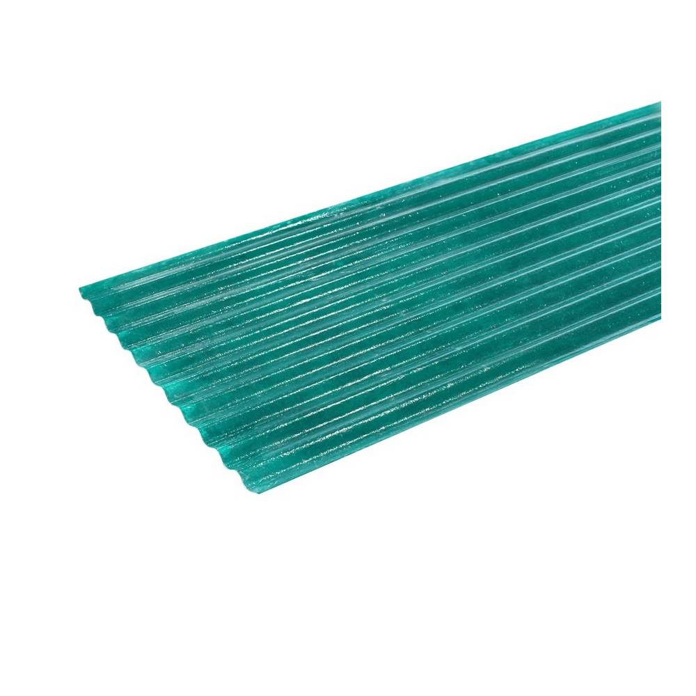 Lámina plástica canal corriente 0.91 x 2.74 m verde