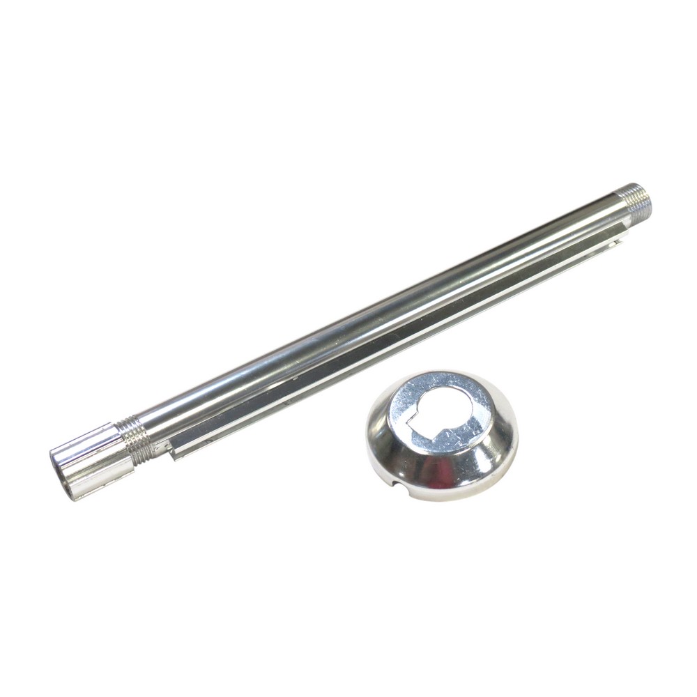 Niple cromado con camisa de 1/2 x12 pulg (12.70 mm x 30.48 cm)