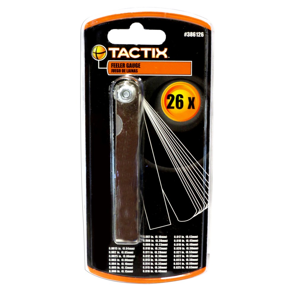 Calibrador de espesor 0.04-0.63mm 26 hojas