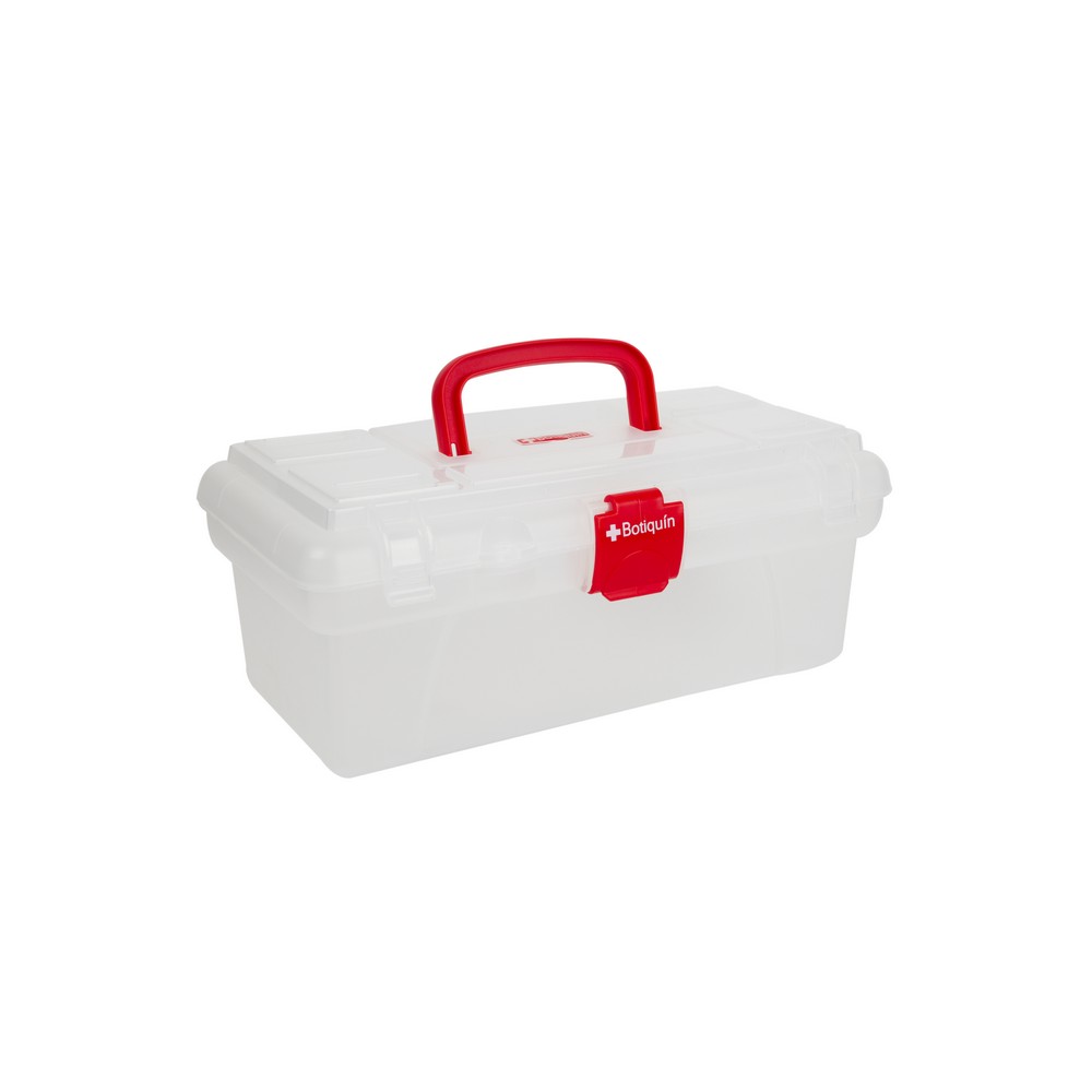 Caja organizadora para botiquín de plástico de 30.4 x 15.7 cm
