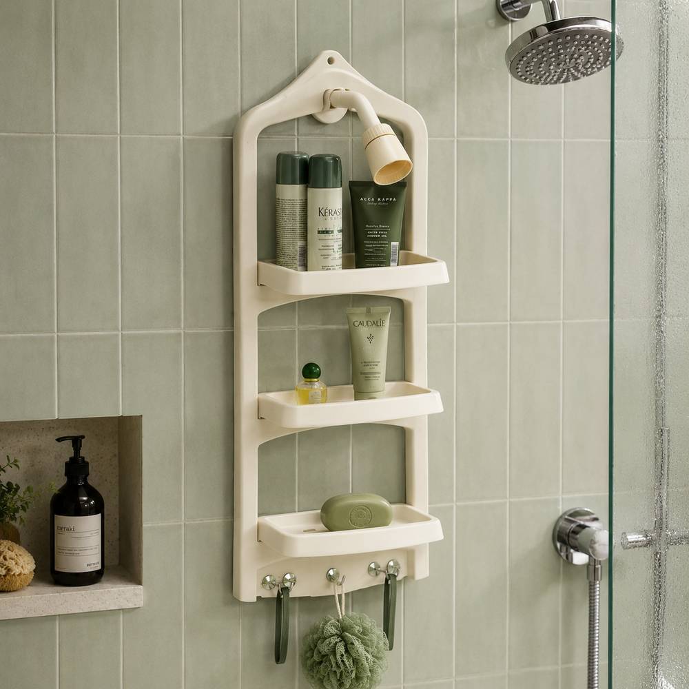 Organizador para ducha blanco