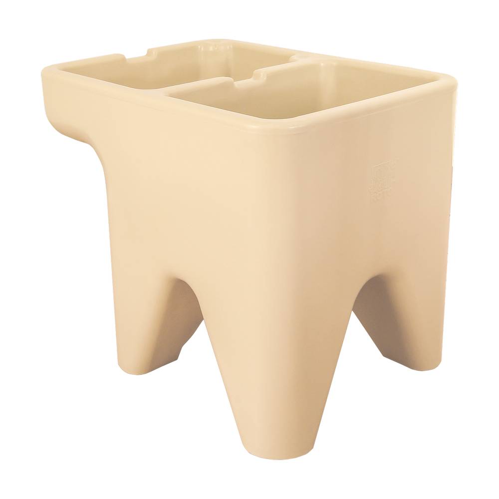 Pila plástica con 1 lavadero izquierdo color beige