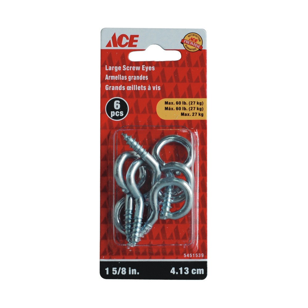 Argolla cerrada 1.5/8 pulg (41.14 mm) zincada set 6 pzas