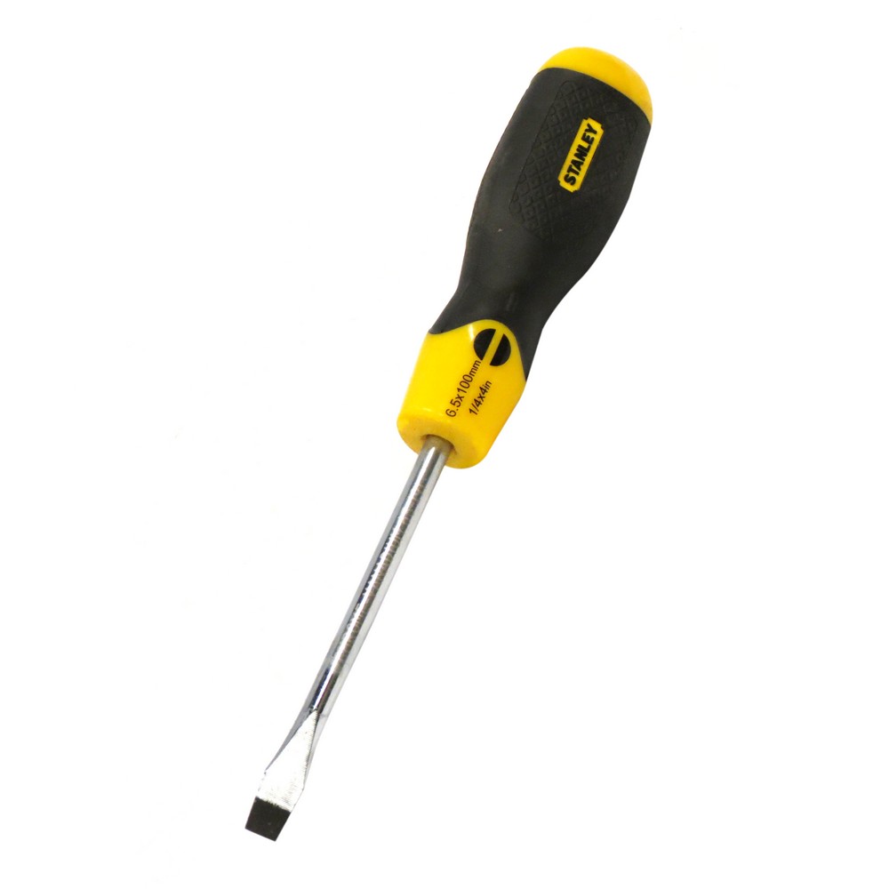 Destornillador plano cushiongrip 1/4 x 4 pulg