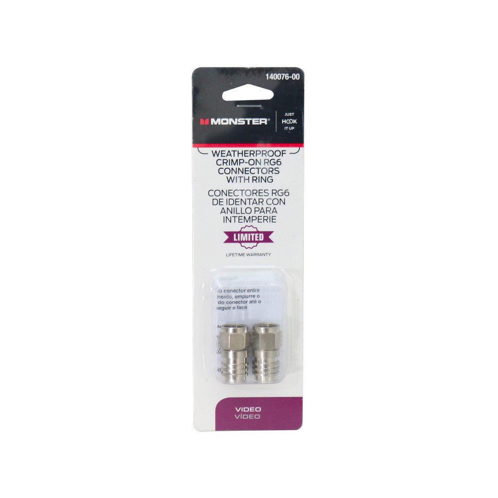 Terminal para cable coaxial rg6 para intemperie