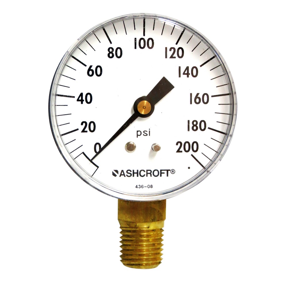 Manómetro 200 psi 2-1/2 pulg
