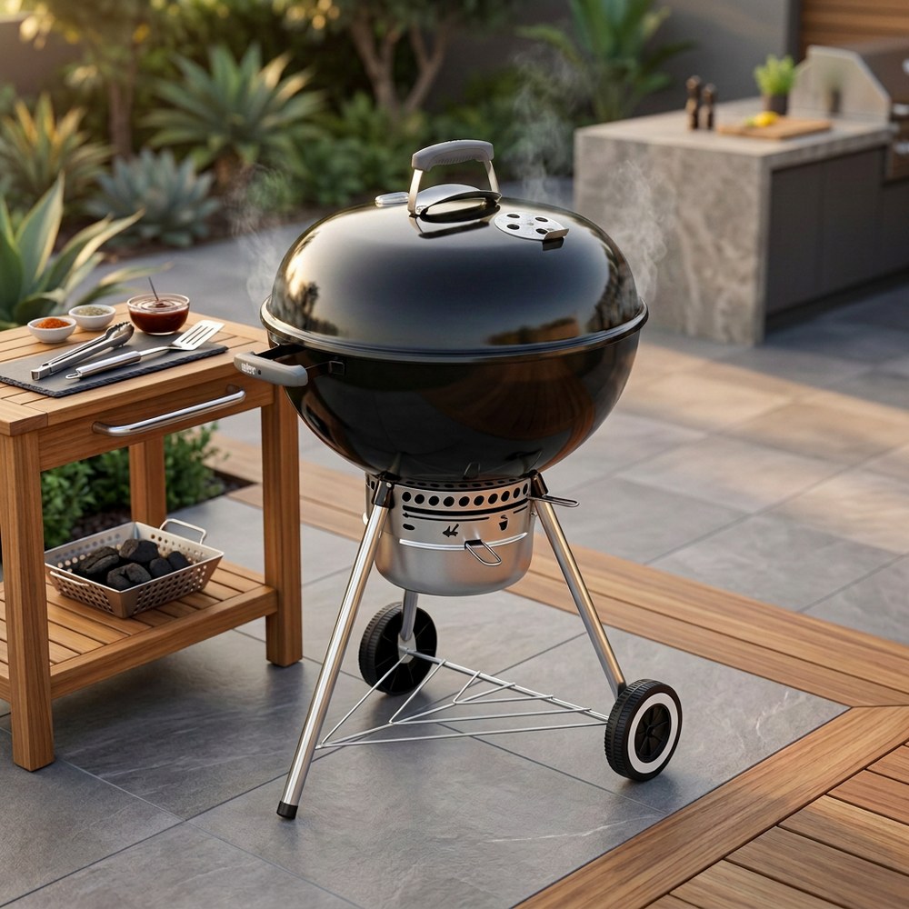 Parrilla carbon 22 pulgadas negra original kettle premium