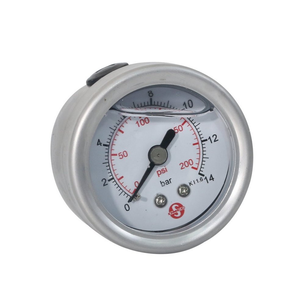 Manómetro 200psi con glicerina 2 pulg